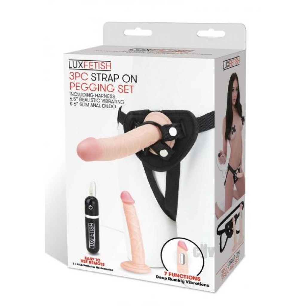 Lux F Strap-On Pegging Set - 3pc