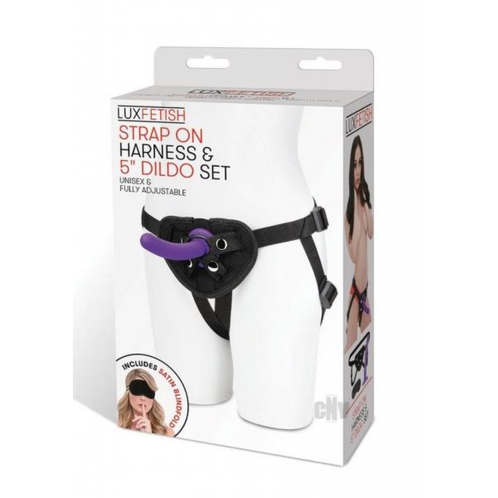 Lux F Strap-On Harness with Dildo Set - 5 Inch