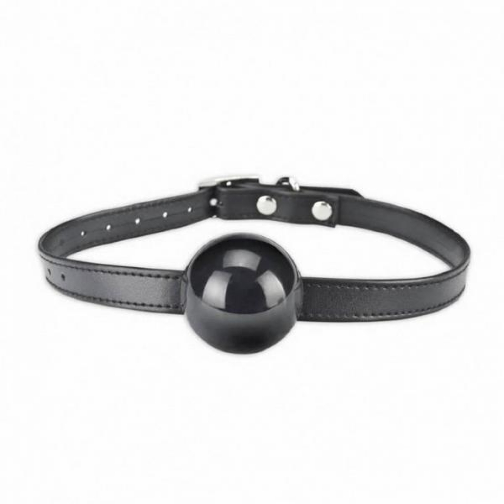 Lux Fetish Silicone Ball Gag Black O/S - Electric Eel Inc