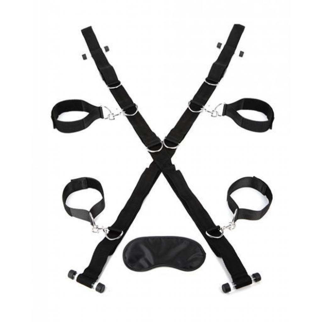 Over The Door Cross With 4 Universal Restraint Cuffs - Electric Eel, Inc.