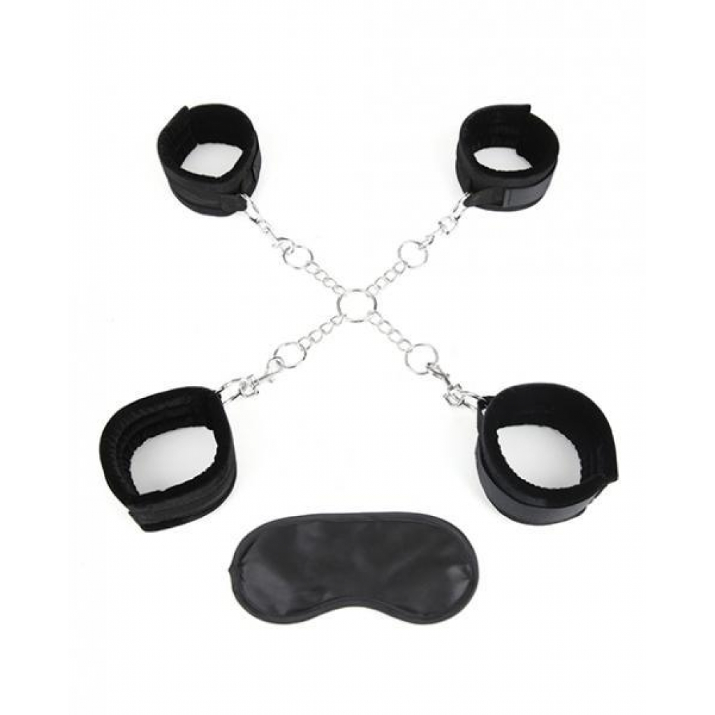 Deluxe Chain Hogtie, 4 Universal Soft Restraint Cuffs - Electric Eel, Inc.