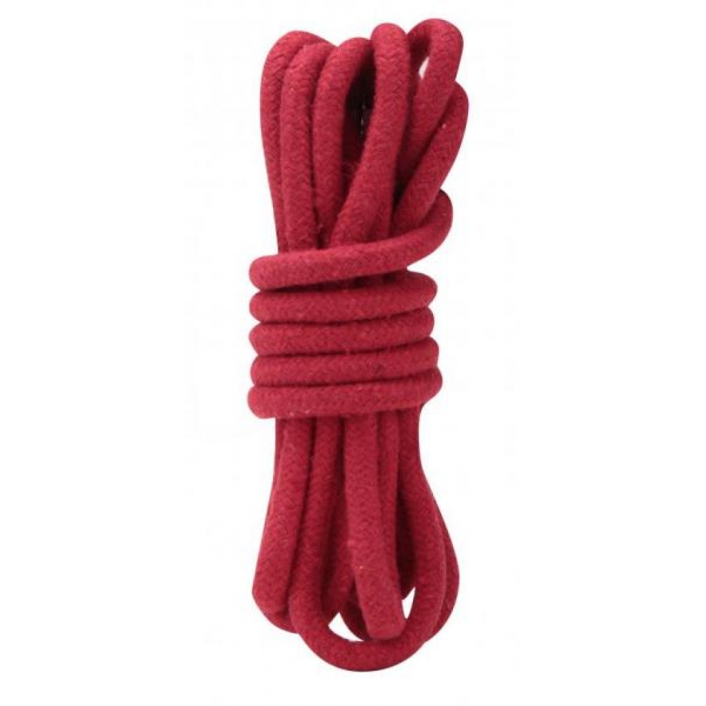 Lux Fetish Bondage Rope Red 10 Feet - Electric Eel Inc