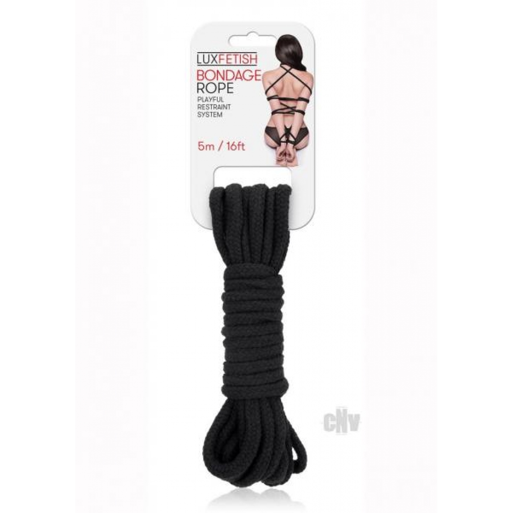 Lux F Bondage Rope - 5m Black - Ultimate Restraint Tool