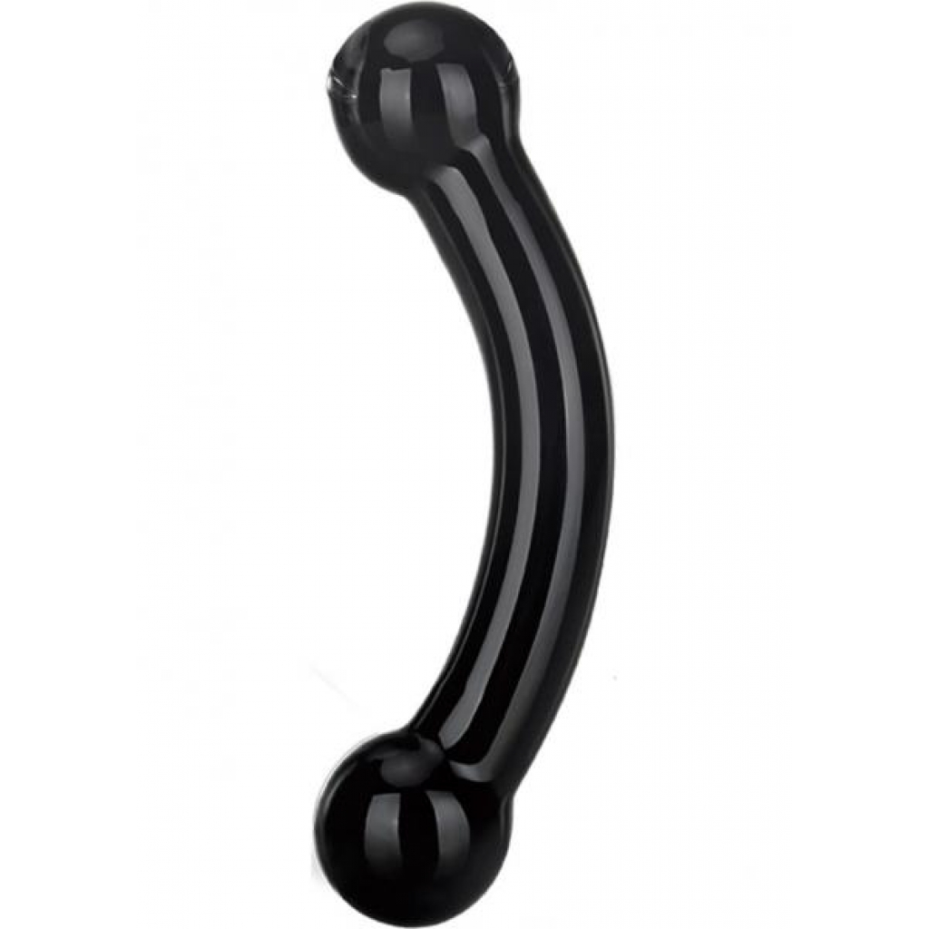 Glas Double Bull Black Glass Dildo