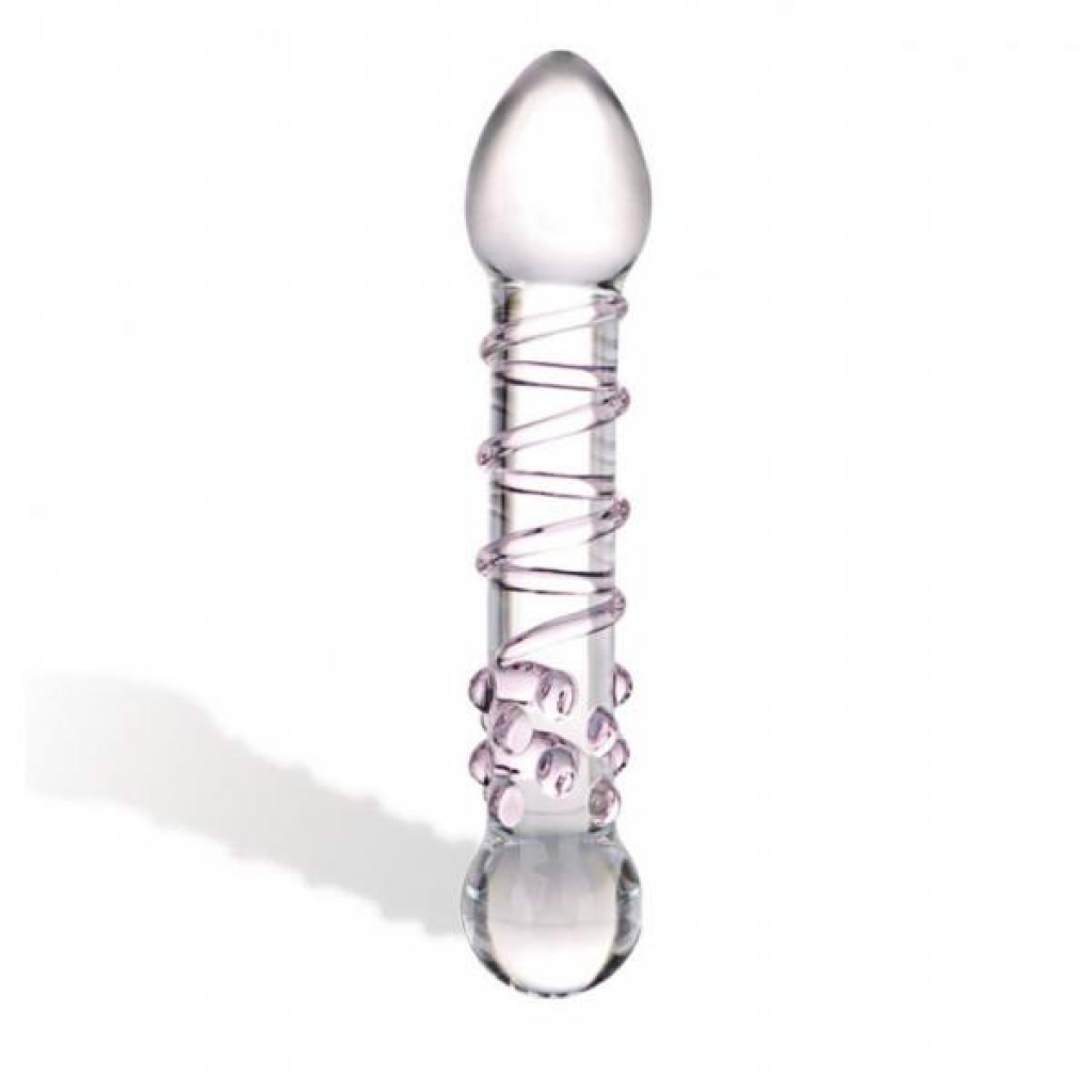 Spiral Staircase Full Tip Glass Dildo - A Stunning Artisan Tool