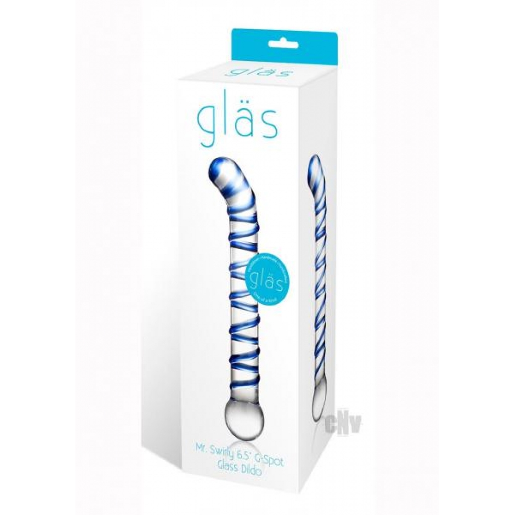 Mr Swirly G-spot Glass Dildo 6.5 - Hustler