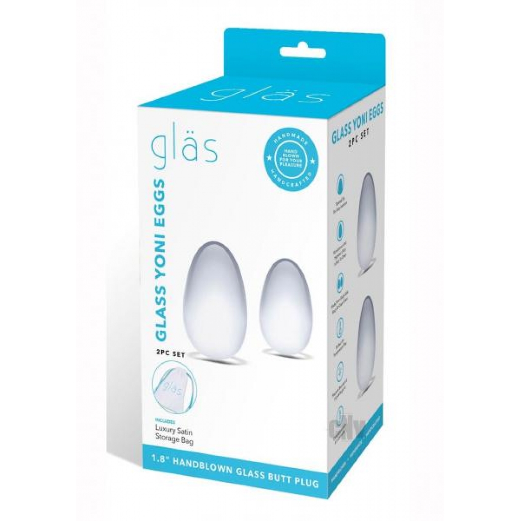 Yoni Eggs - Clear Glass Pelvic Strengtheners