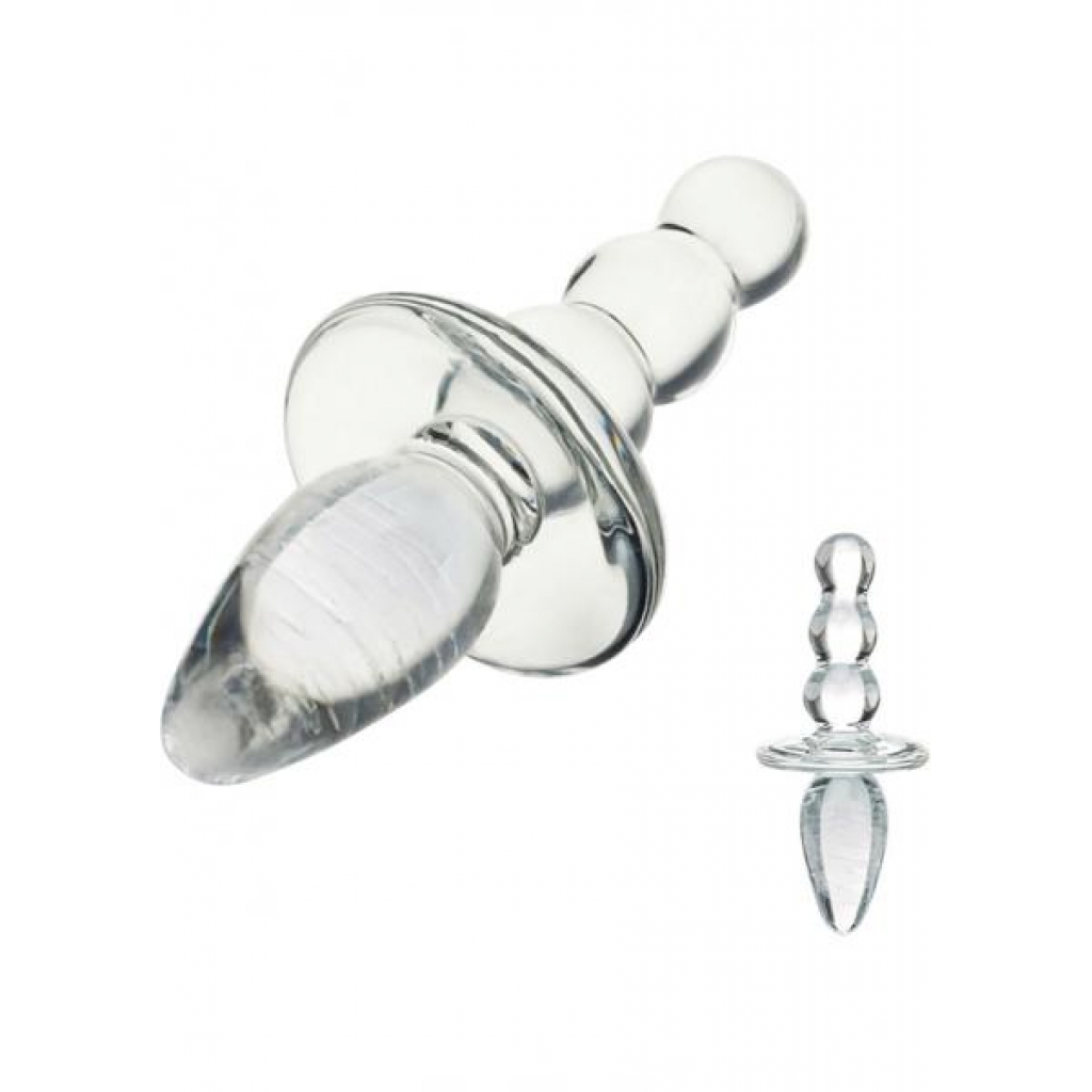 Glas Titus Beaded Glass Butt Plug