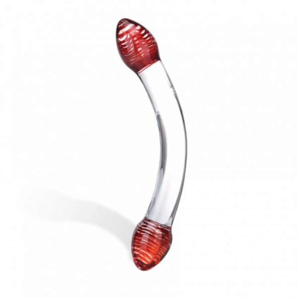 Red Head Double Dildo - Glas Toy