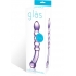 Purple Rain Ribbed Glass Dildo - Glas Toy