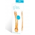 Orange Tickler Glass Dildo: Artistic Sensation Contour