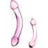 Glas Double Trouble Glass Dildo - Purple