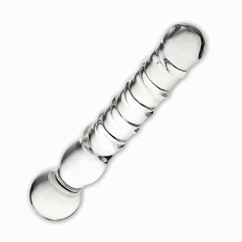 Joystick Glass Dildo Wand Anal & G-Spot Clear - Glas Toy