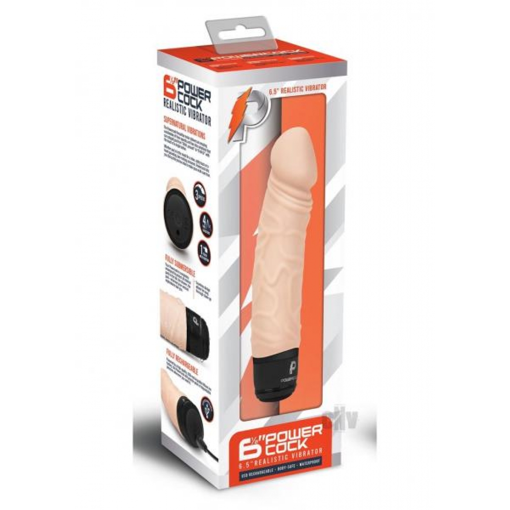 Pc Realistic Vibrator 6.5 Nude - Hustler