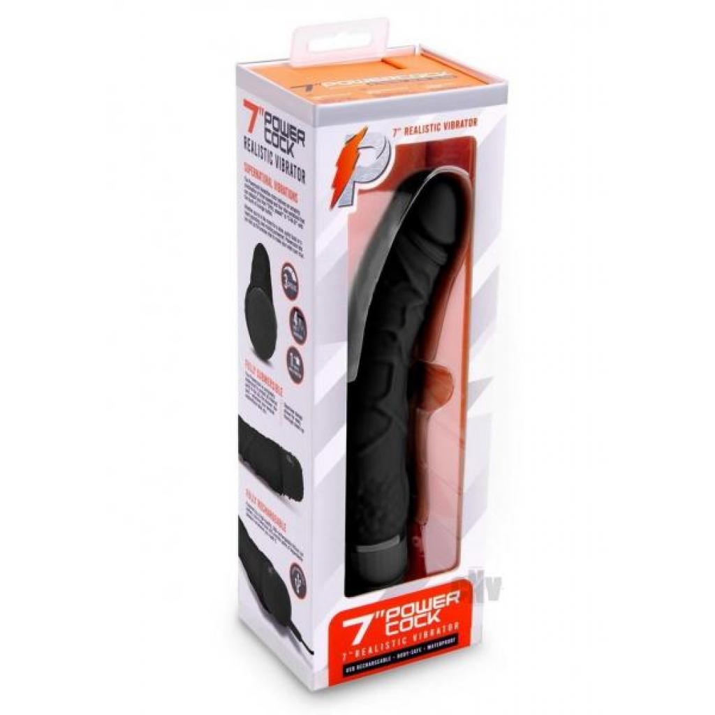 Pc Realistic Vibrator 7 Black - Hustler