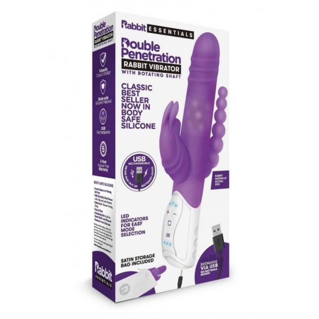 RE Recharge Double Penetration Rabbit Vibe - Purple