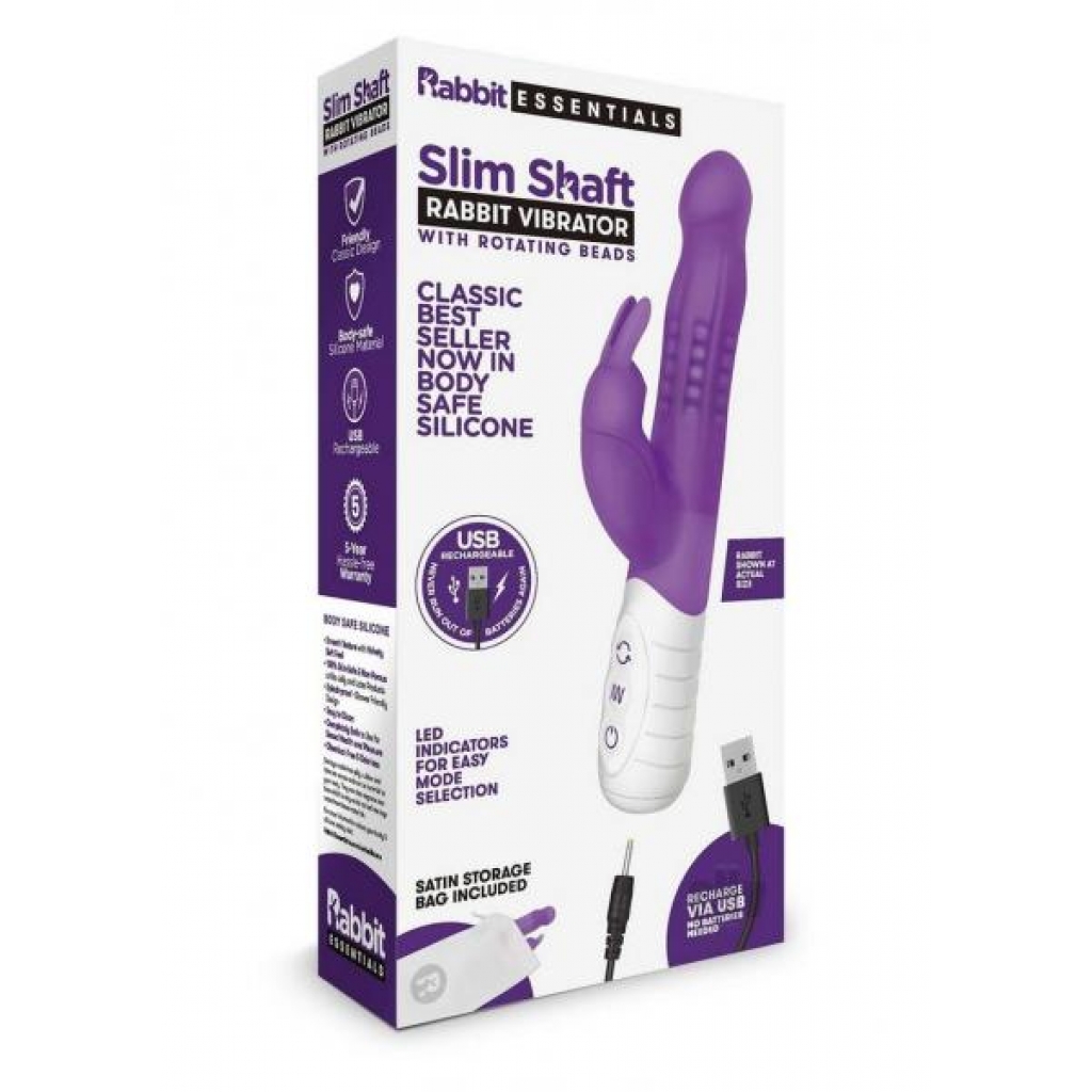 Re Recharge Slim Rabbit Vibe - Purple Dual Stimulation