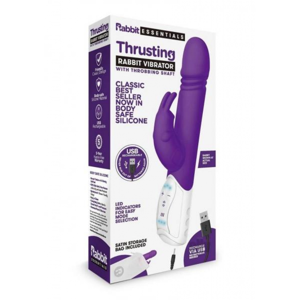 Re Recharge Thrust Rabbit Vibe Purple - Hustler