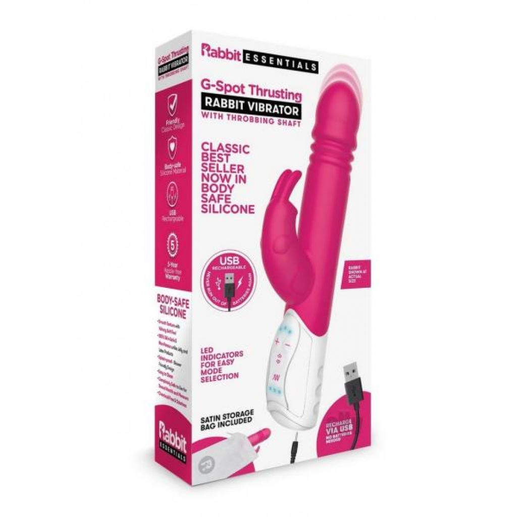 Re Recharge Gspot Thrust Rabbit Hot Pnk - Hustler