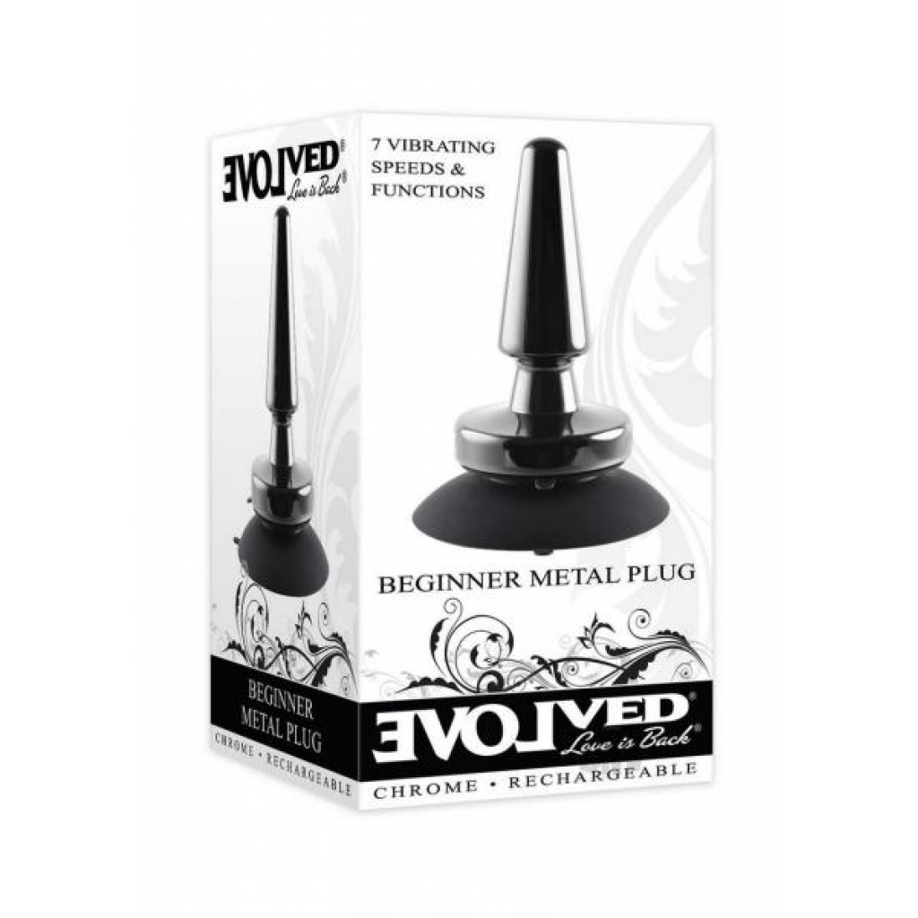 Beginner Metal Anal Plug with Vibrating Feature