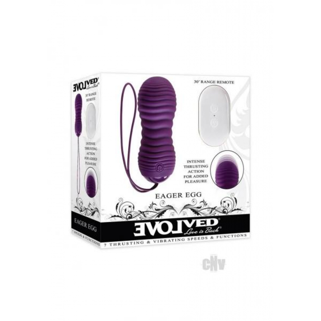 Eager Egg Vibrating Massager - Purple