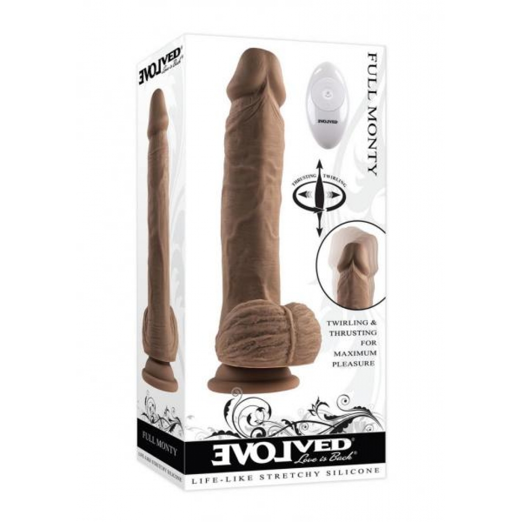 Full Monty Dark Vibrating Dildo