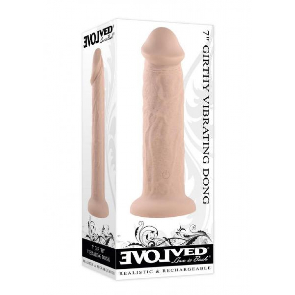 Girthy Vibe Dong 7 Light - Evolved Novelties