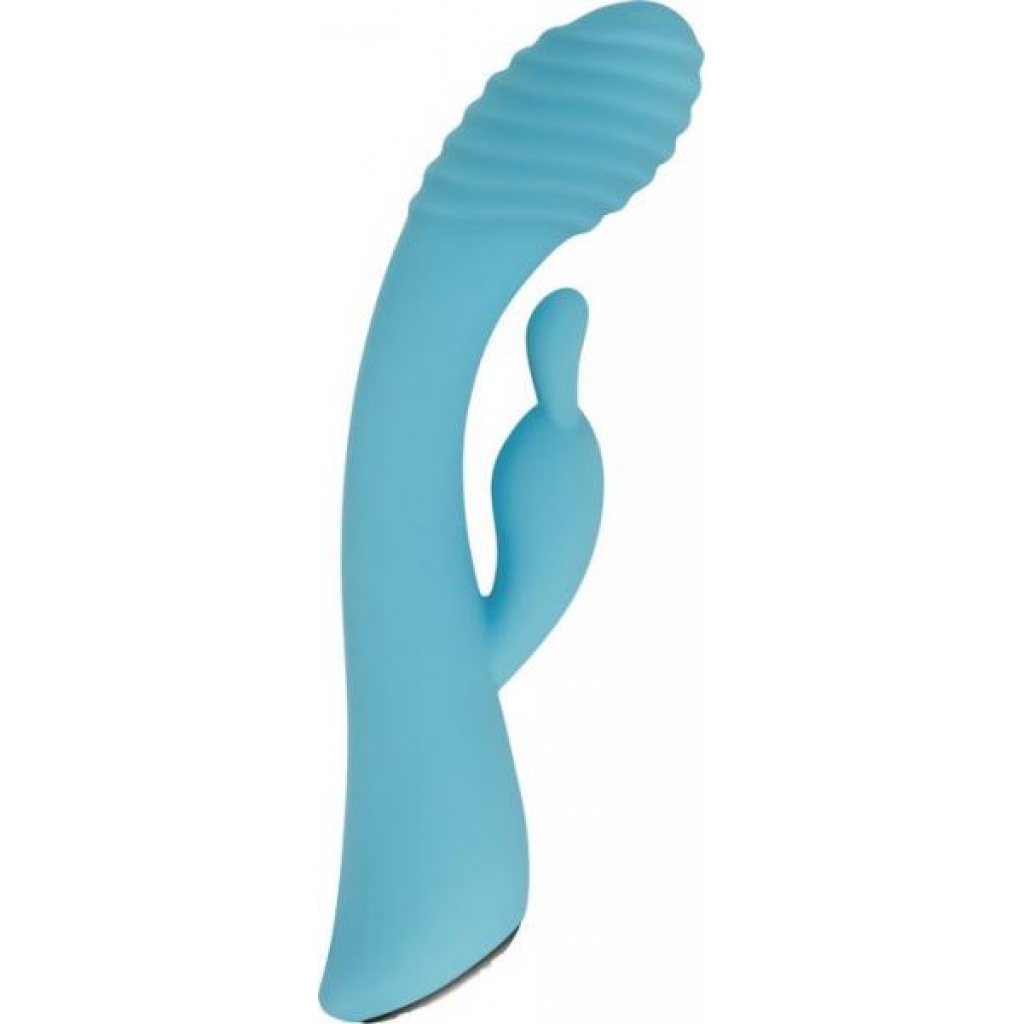 Aqua Bunny Blue Soft Rabbit Vibrator - Evolved Novelties