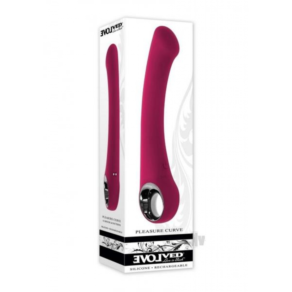 Pleasure Curve G-Spot Vibrator - Red