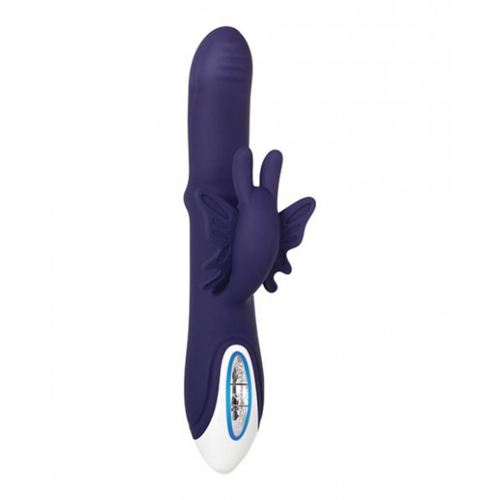 Put A Ring On It Purple Rabbit Vibrator - Evolved Novelties