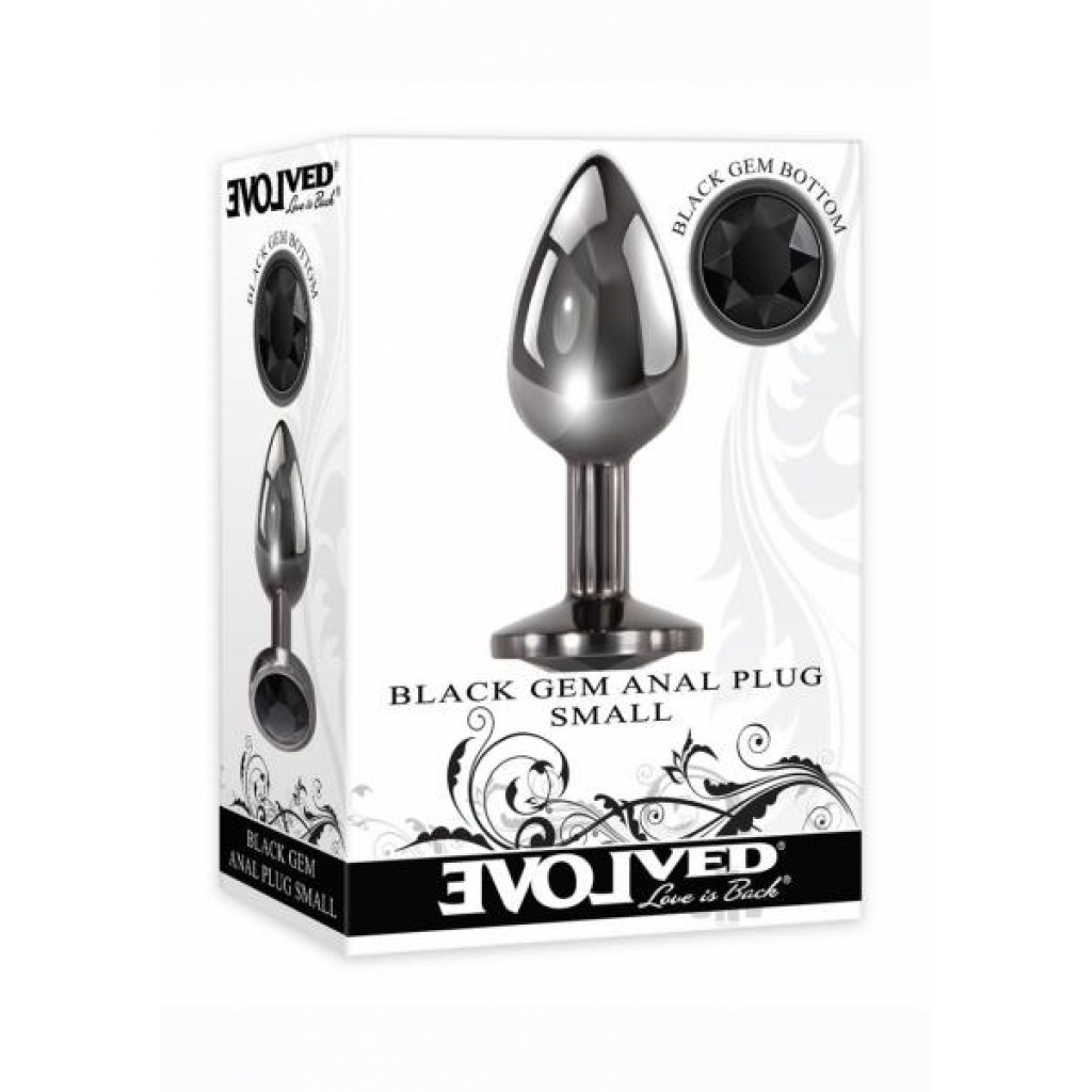 Black Gem Anal Plug Small - Evolved Novelties