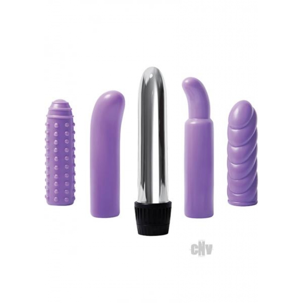 Evolved Multi Sleeve Vibrator Kit Purple - Evolved Novelties