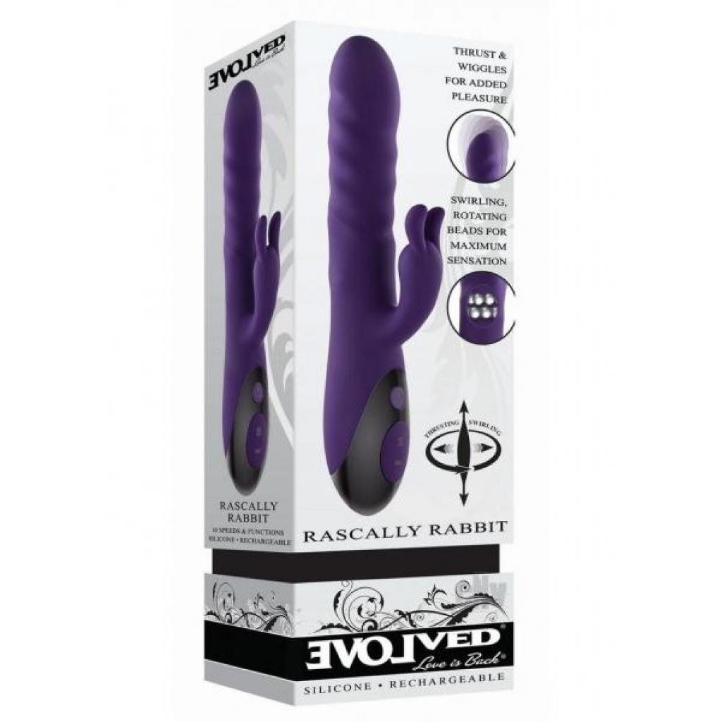 Rascally Rabbit Vibrator - Purple