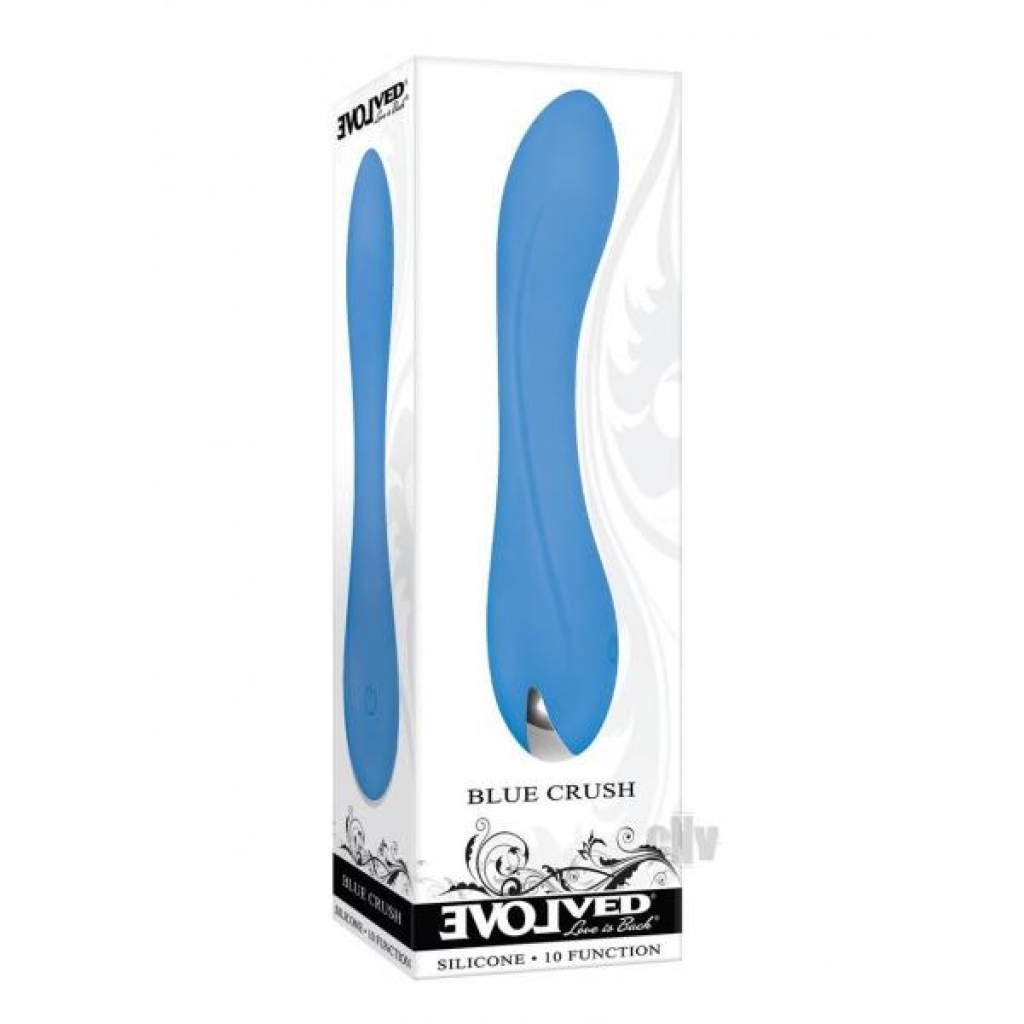 Versatile Blue Crush Silicone Vibrator