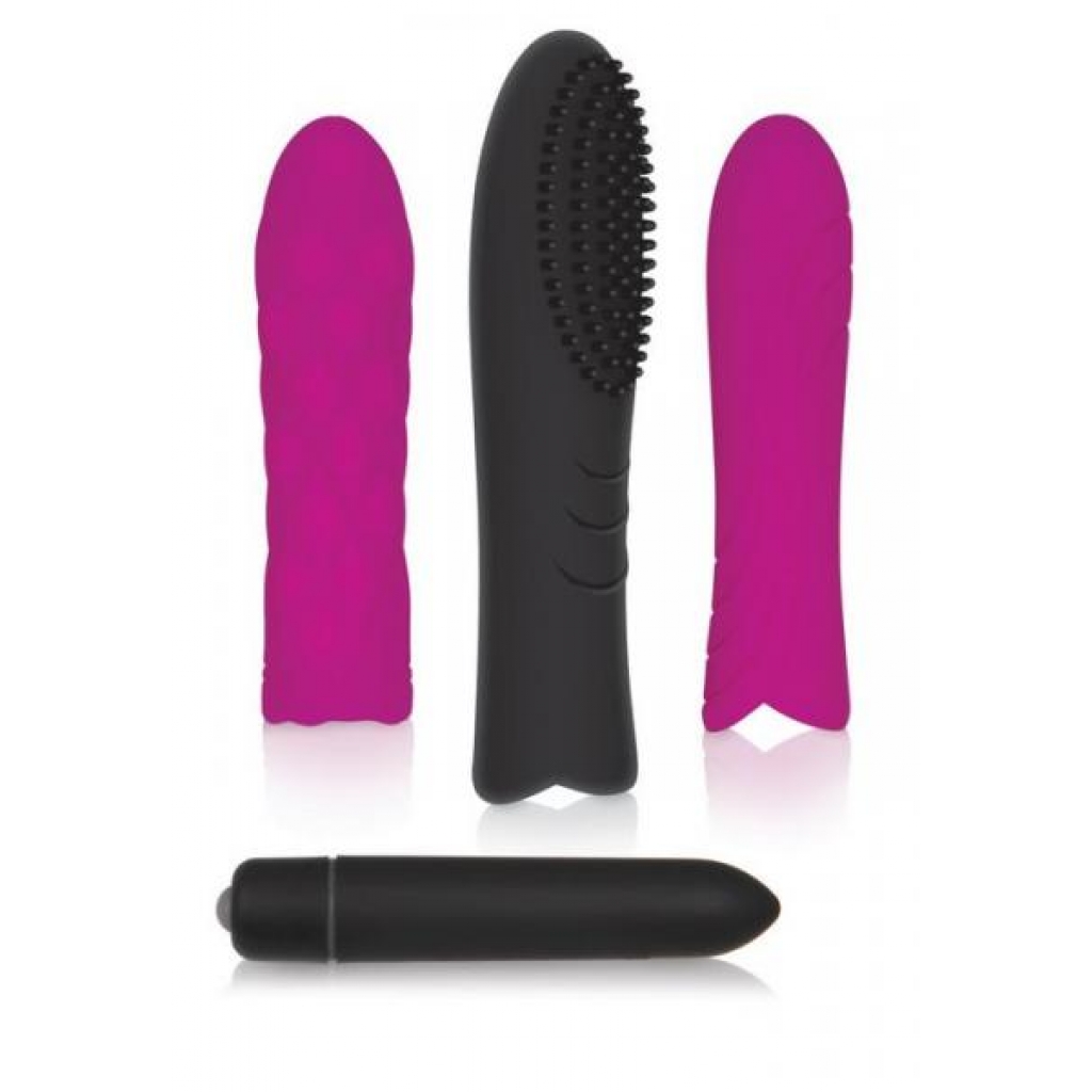 Pleasure Sleeve Trio with Bullet Vibrator - Evolved Novelties