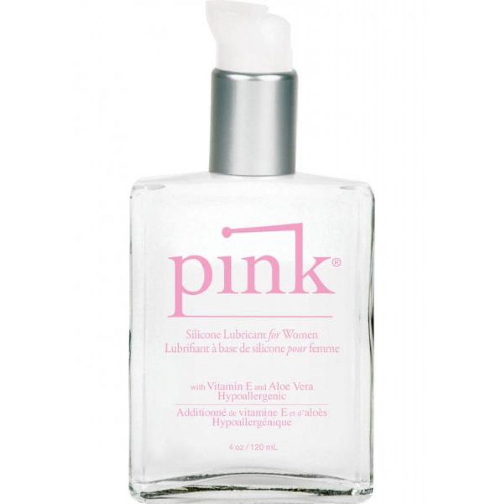 Pink Glass Bottle 4 Ounce - Discreet Elegance