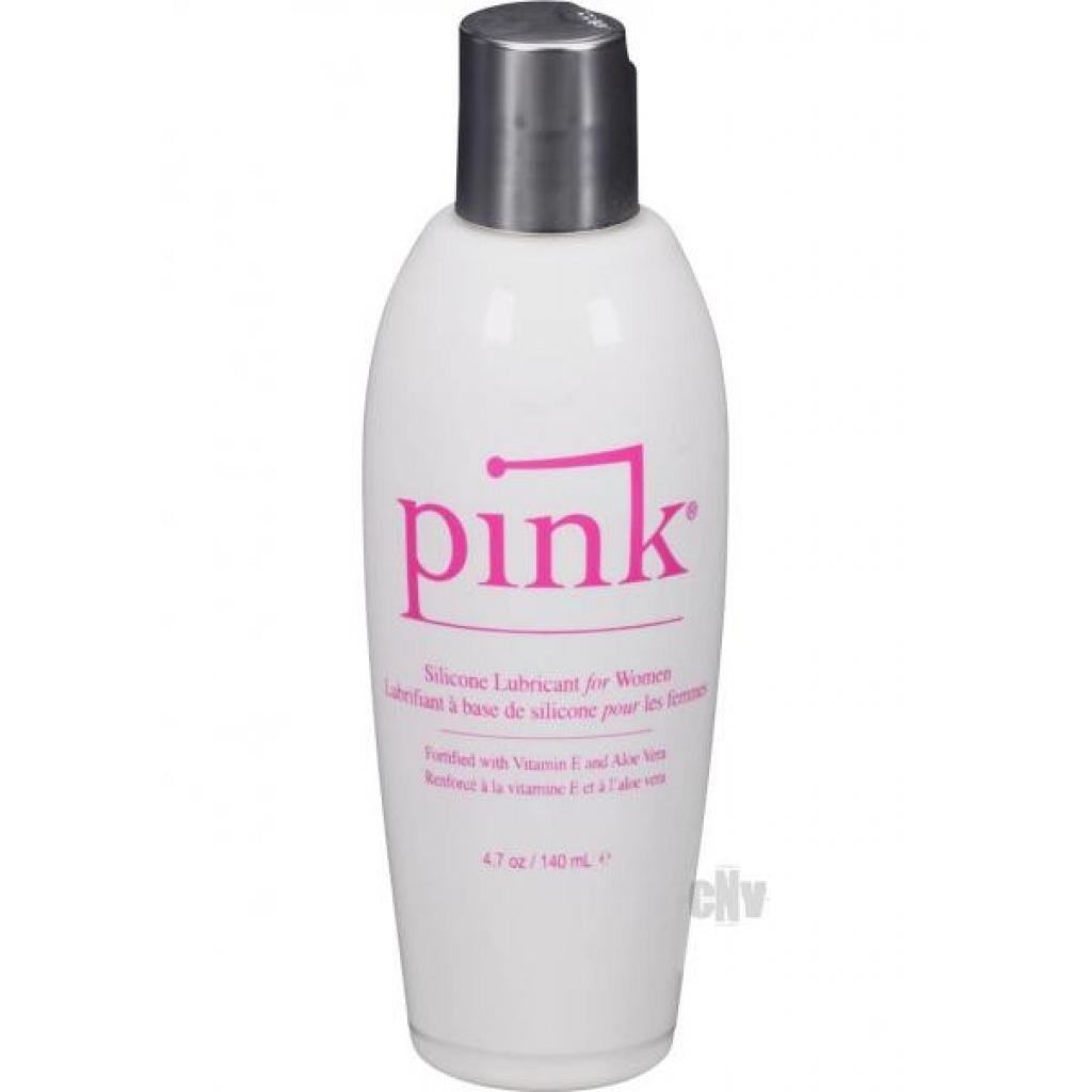 Pink Silicone Lube Flip Top Bottle 4.7 fluid ounces - Empowered Products