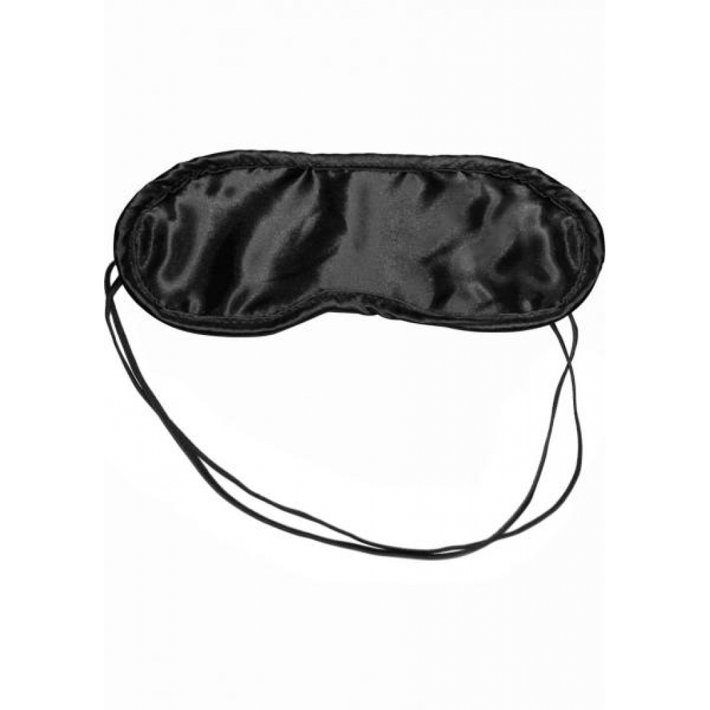 Sex And Mischief Satin Black Blindfold - Sportsheets