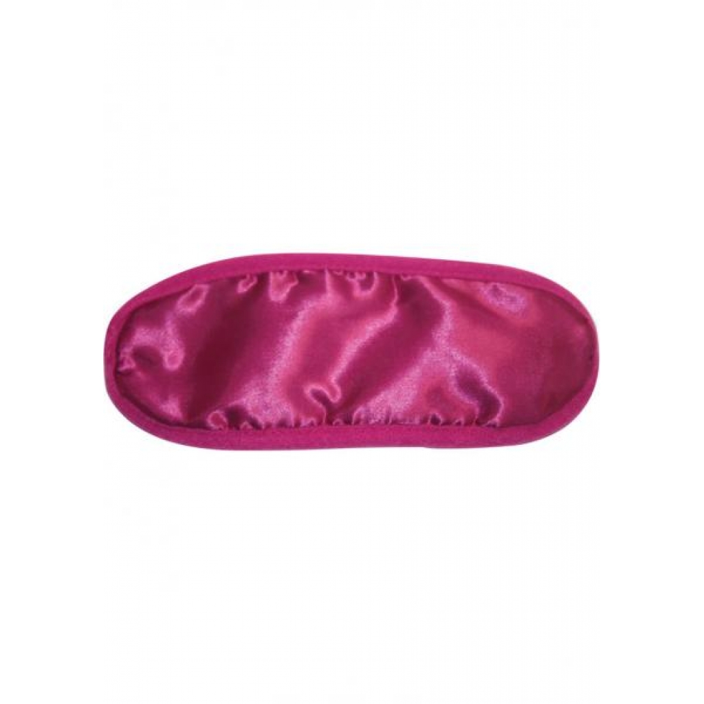 Sex And Mischief Satin Hot Pink Blindfold Hot Pink - Sportsheets