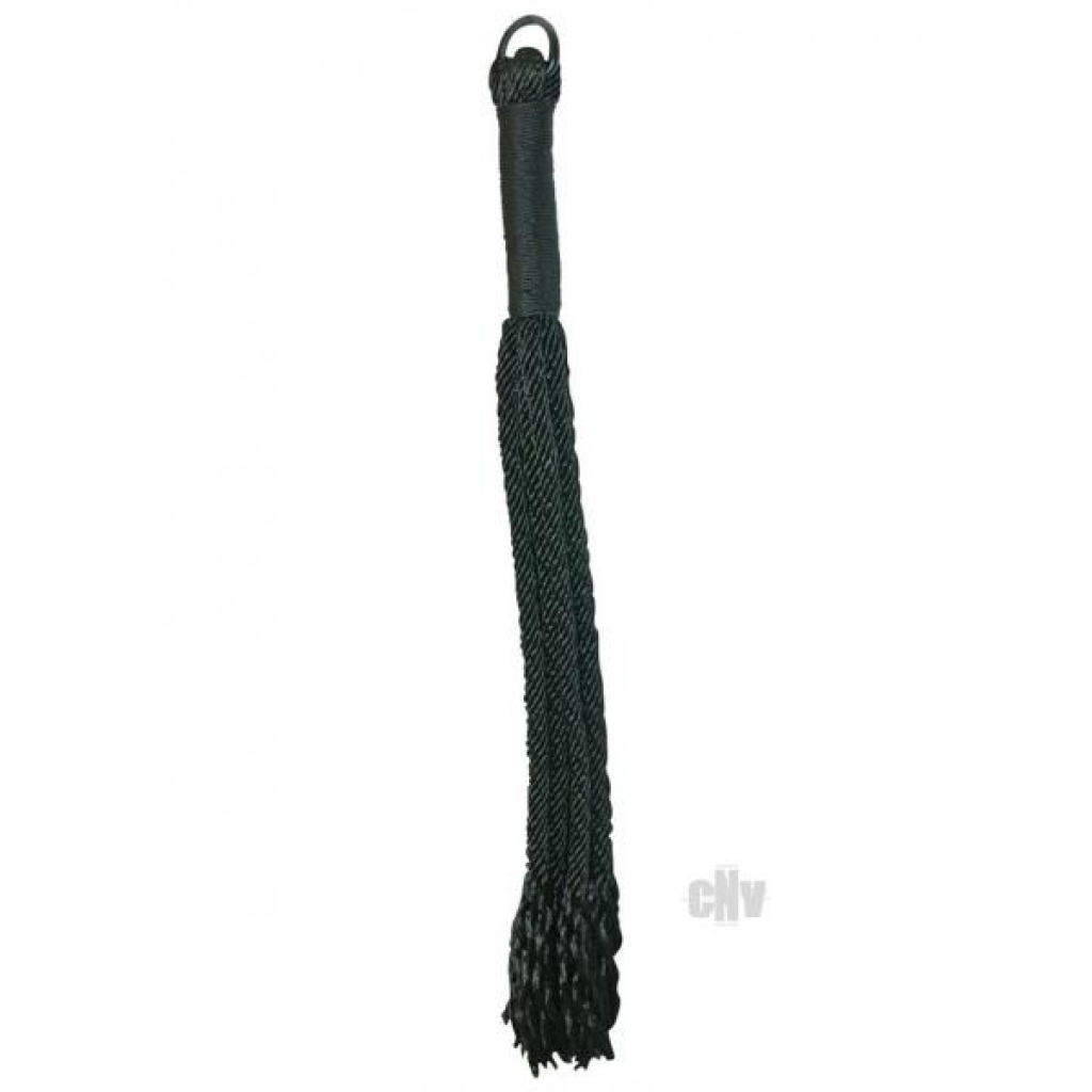 Sensual Shadow Rope Flogger - Black