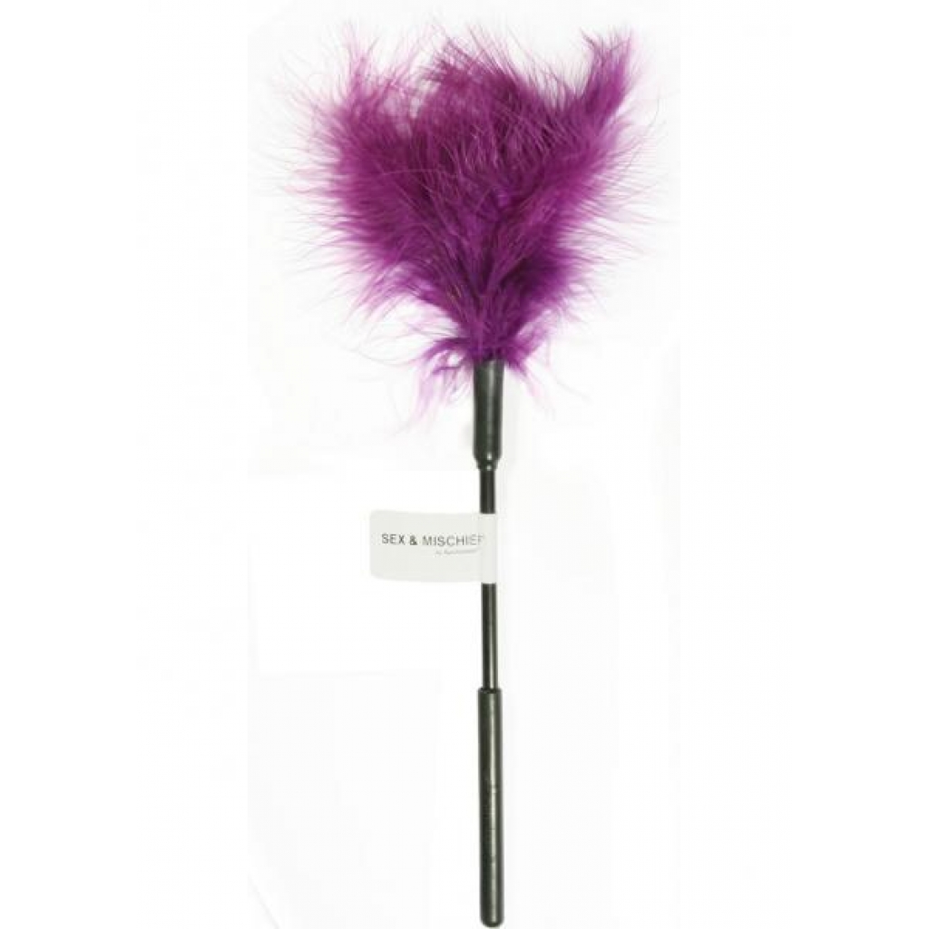 Sex And Mischief Feather Tickler in Purple