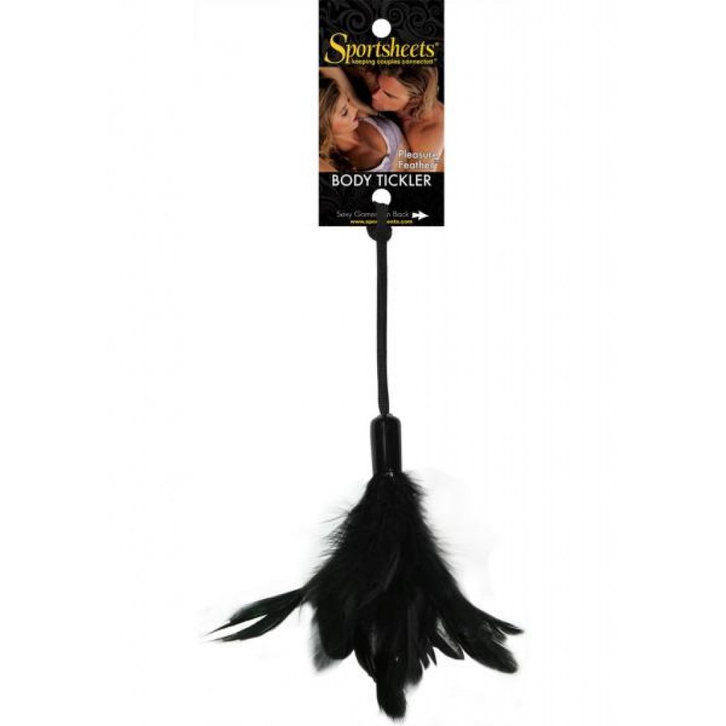 Fantasy Tickler Pleasure Feather Black - Sportsheets