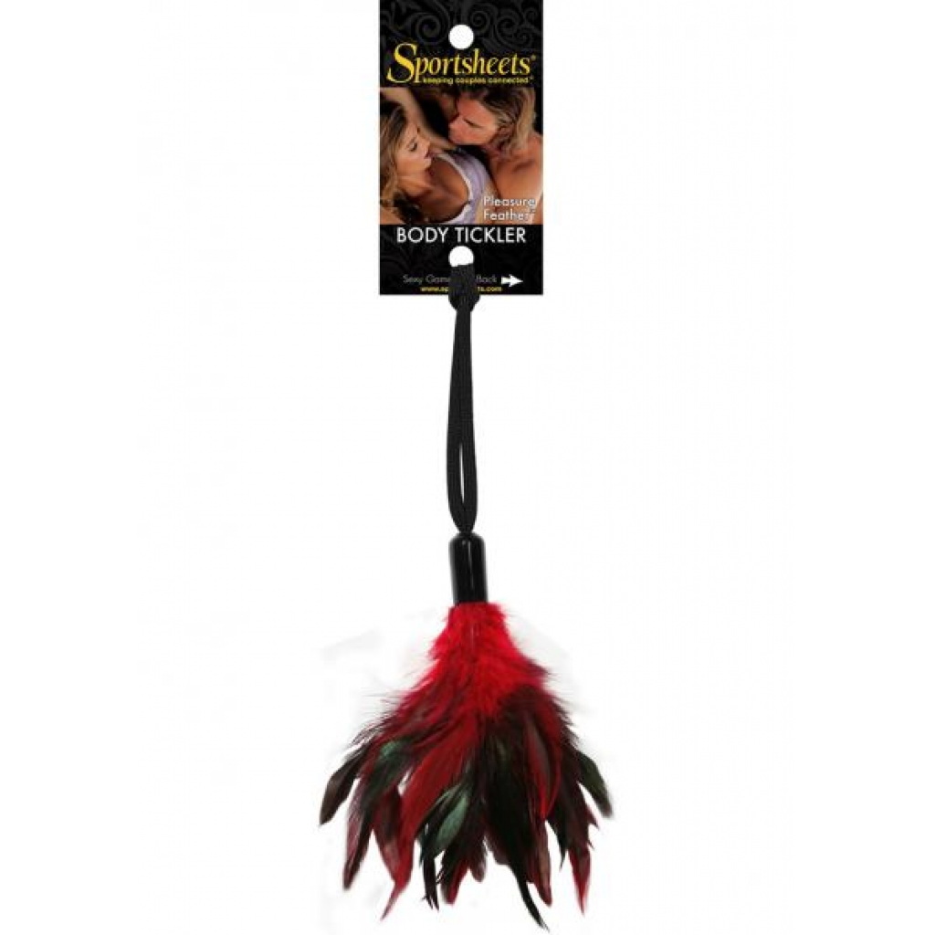 Fantasy Tickler Pleasure Feather - Sensual Red