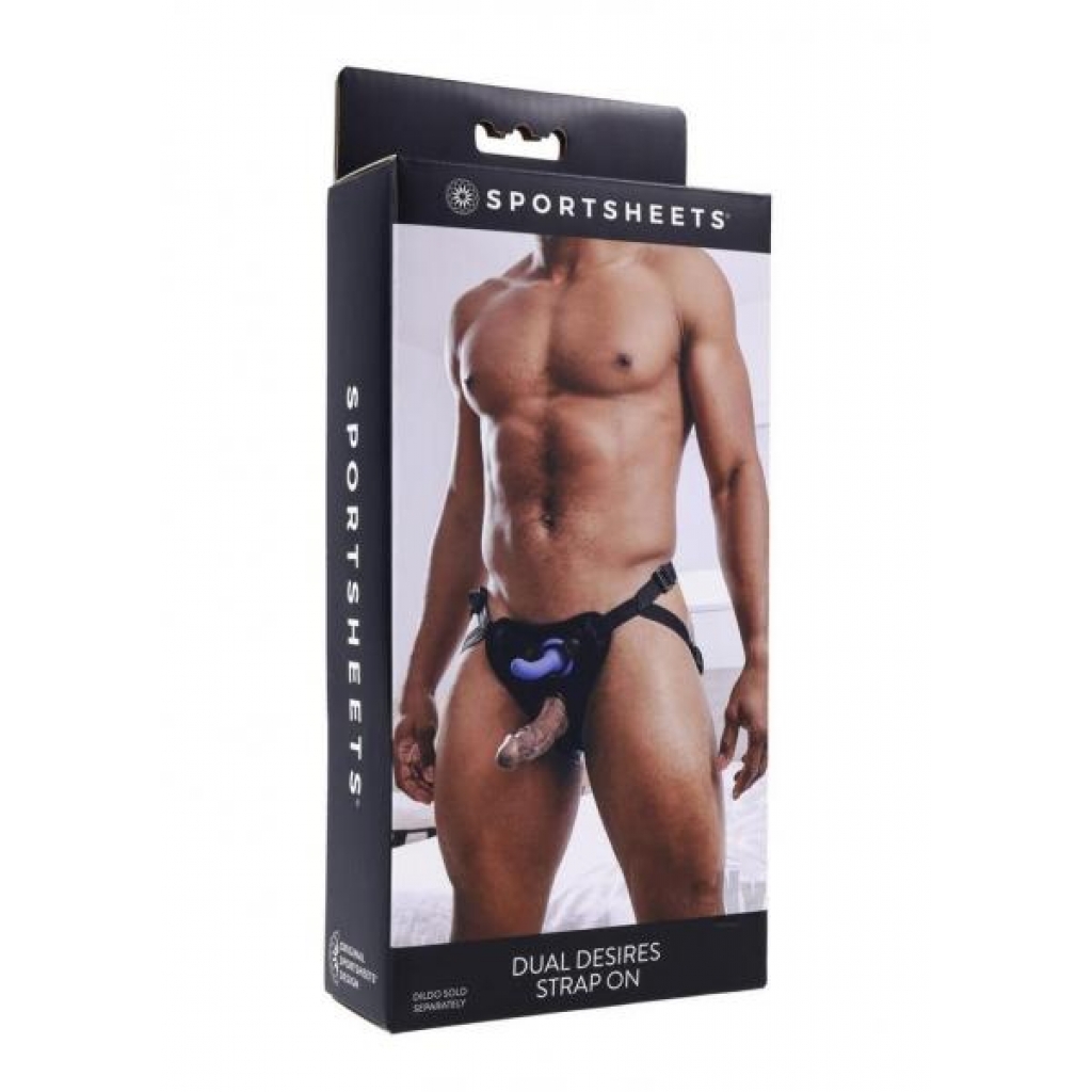 Dual Desires Strap On Black - Sportsheets International,inc.