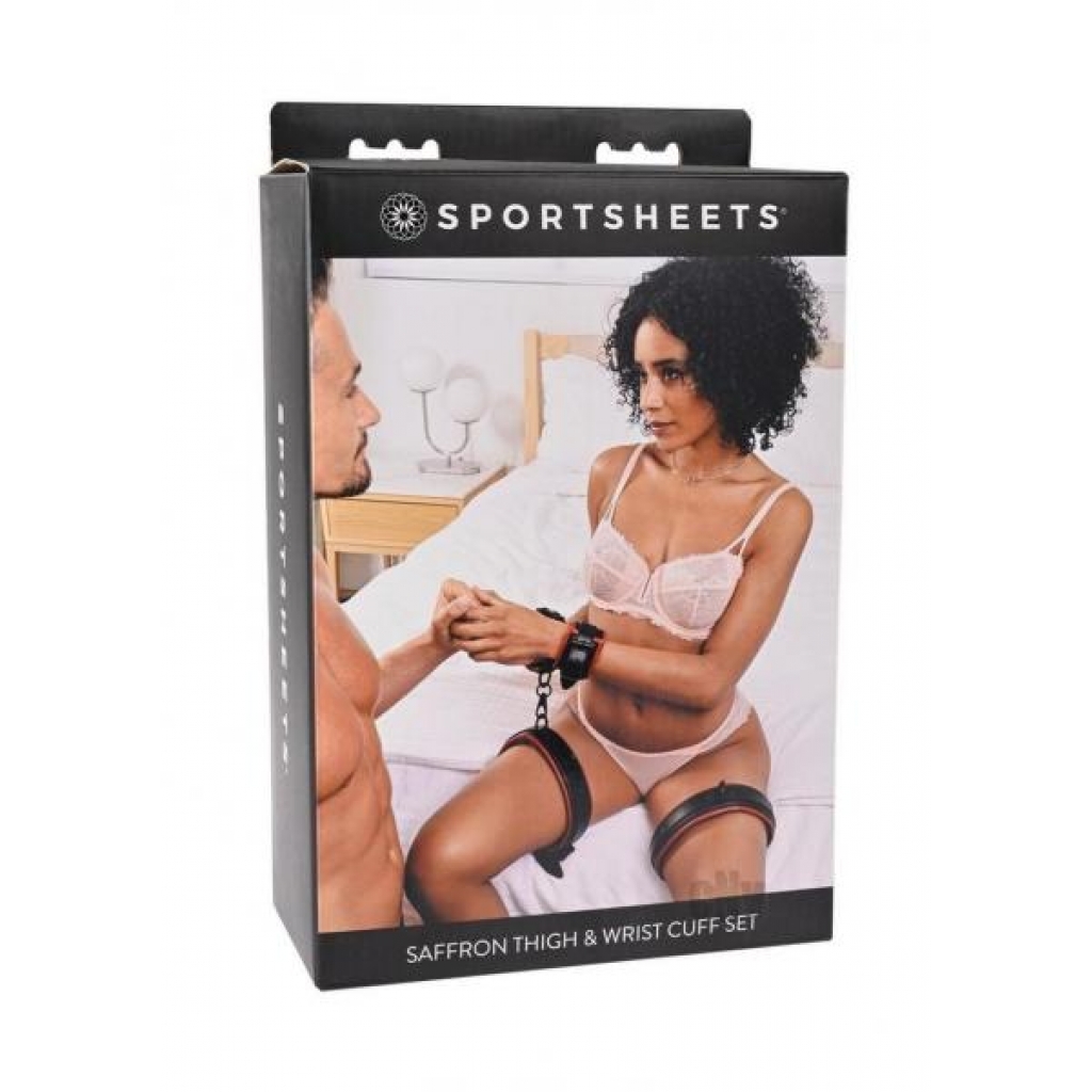 Saffron Thigh Wrist Cuff Set - Sportsheets International,inc.