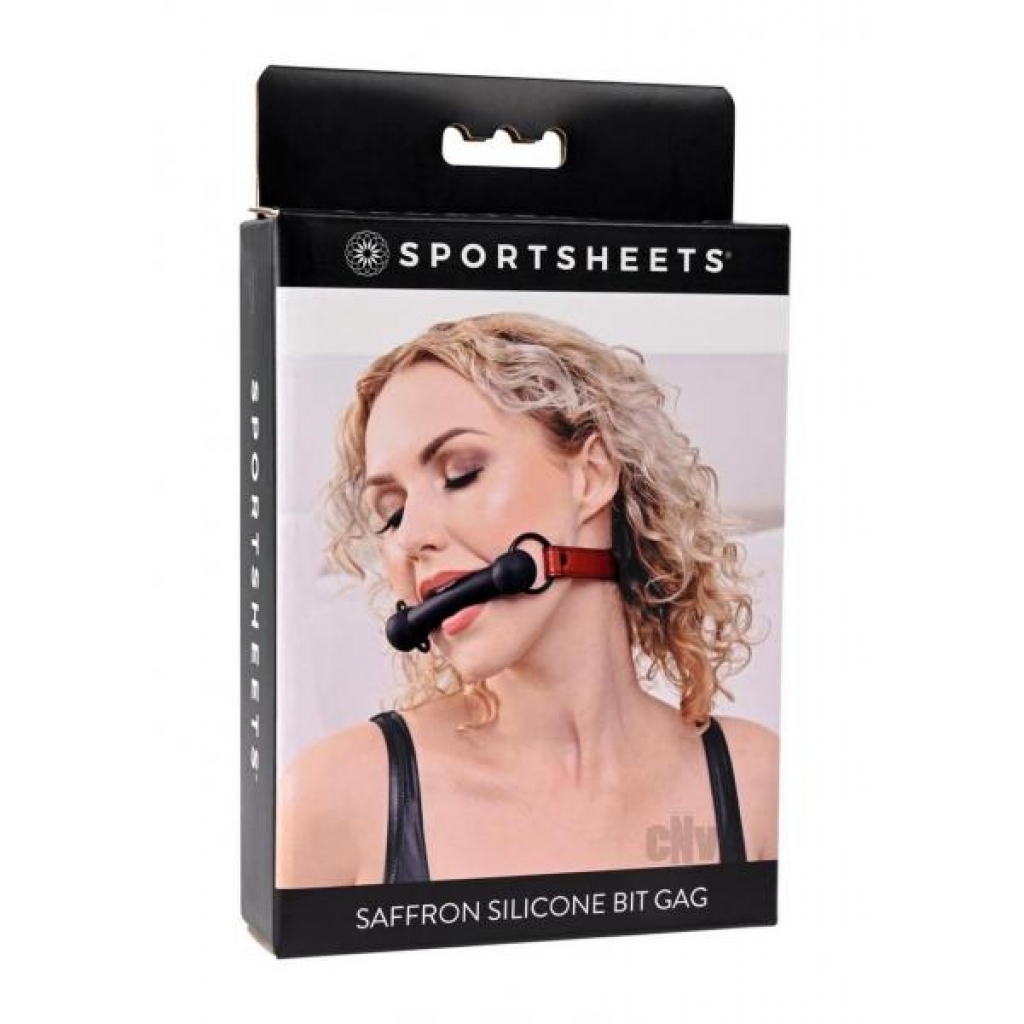 Saffron Silicone Bit Gag - Sportsheets International,inc.