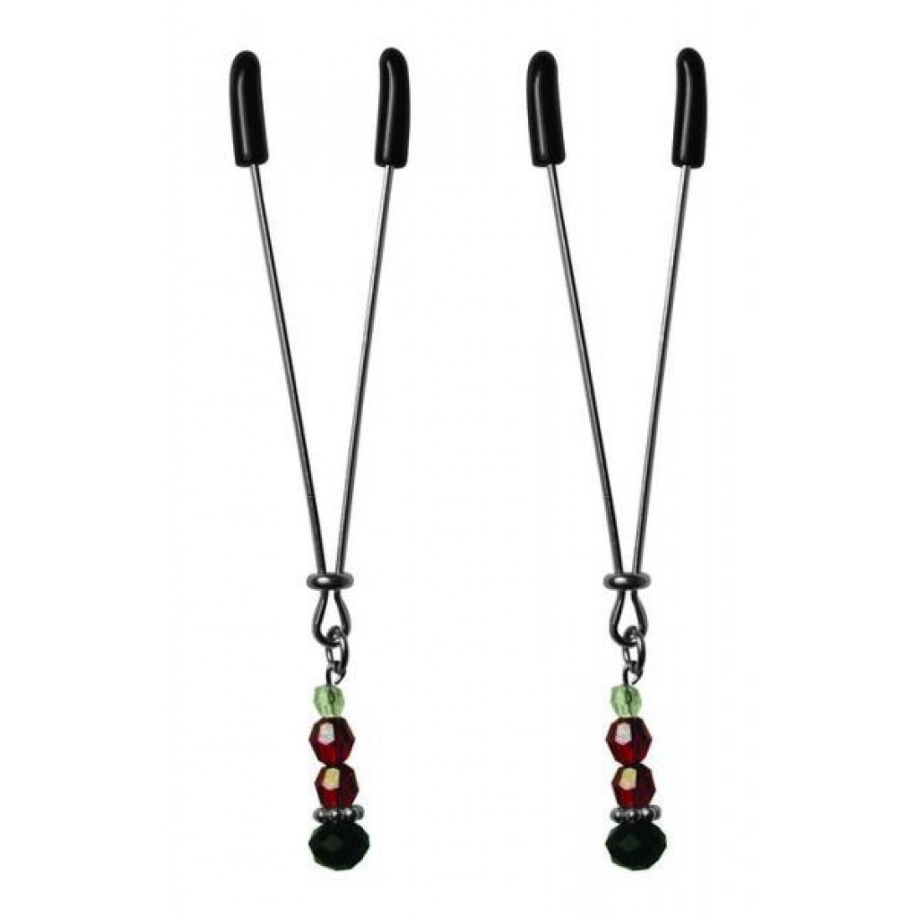 Ruby Black Nipple Clamps - Sportsheets