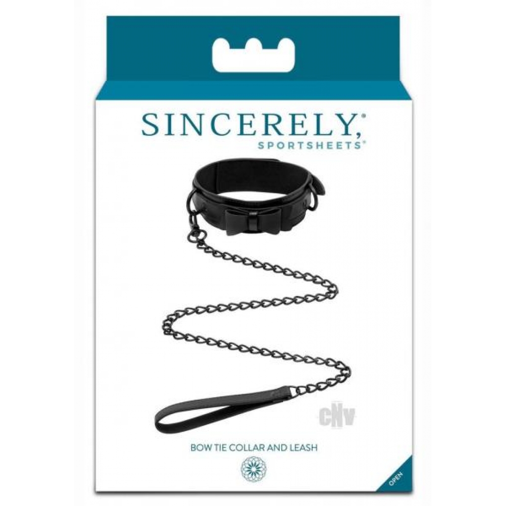 Sincerely Bow Tie Collar Leash - Apparel for Power Play