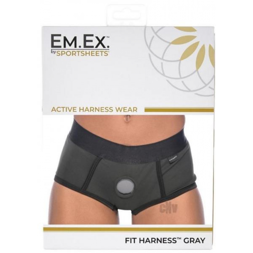 Em Ex Fit Harness Small Gray - Sportsheets International,inc.