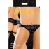 Vibrating Corsette Strap On Harness Black - Sportsheets